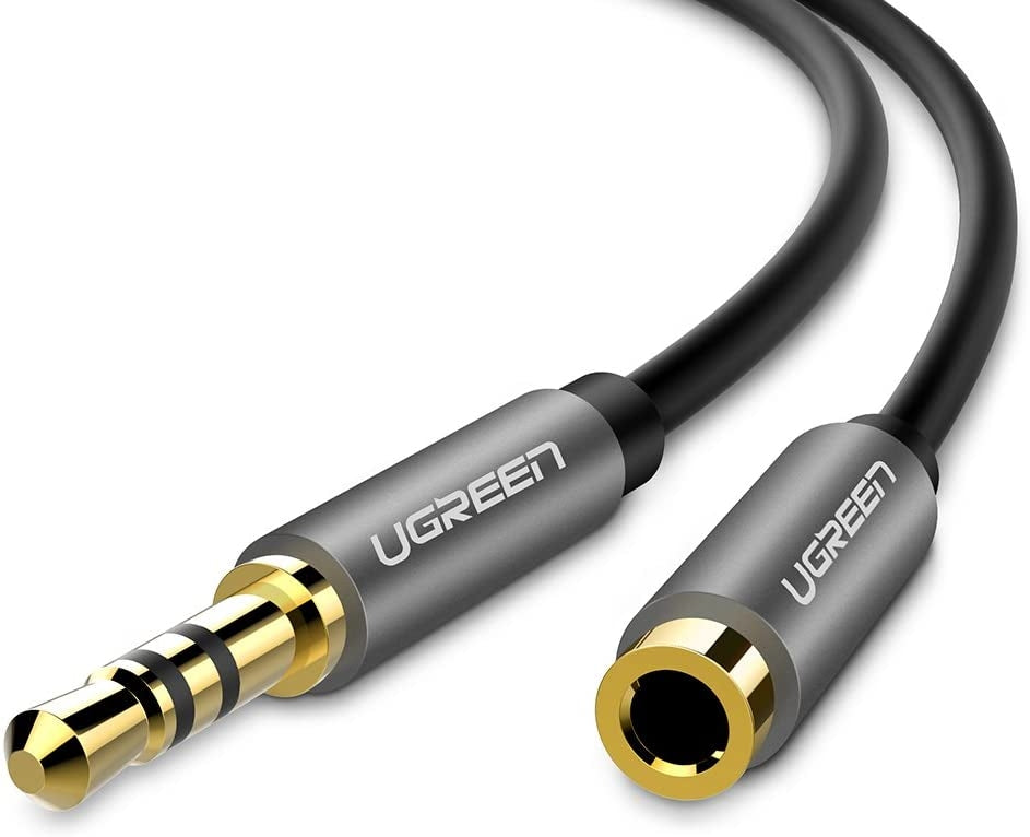 NNEDSZ 3.5mm Male to 3.5mm Female Extension Cable 5m Black 10538