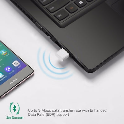 NNEDSZ USB Bluetooth 4.0 Adapter - White (30723)